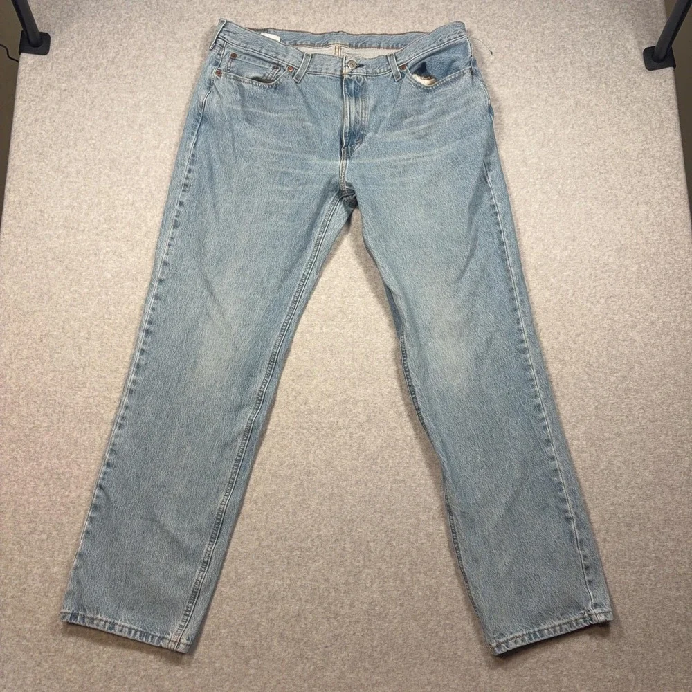 Levis 541 Jeans Mens 36x32 Blue Athletic Taper Stretch Denim Light Wash Pants